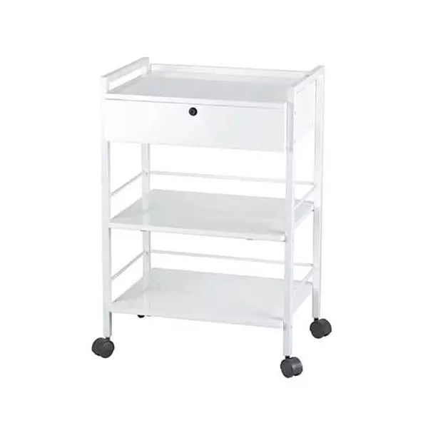 Multifunkčný vozík s 1 zásuvkou a 3 poličkami