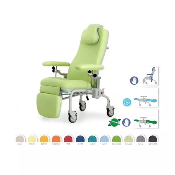 Kreslo na odber krvi Relax Synchro 1160AP pevná výška, pojazdné
