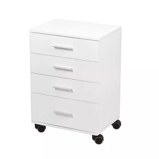 Elegantný vozík do ambulacie so 4 zásuvkami, biely